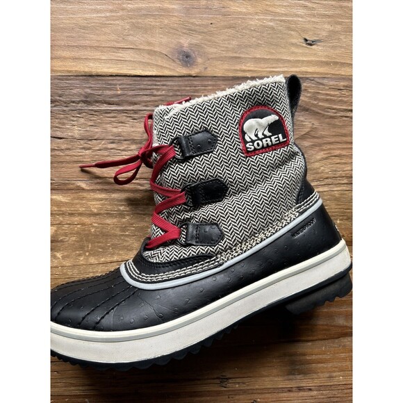 Sorel Womens Trivoli Herringbone Insulated Waterproof Boot Nature OutdoorBohosz9 - Picture 2 of 6